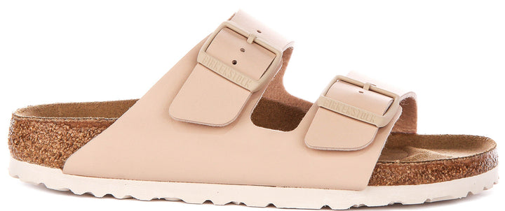 Sandales Birkenstock Arizona | Birko-Flor beige pour femme - coupe étroite