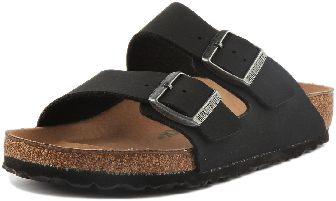 Sandali Birkenstock Arizona | Birko-Flor nero - adatto ai vegani da donna