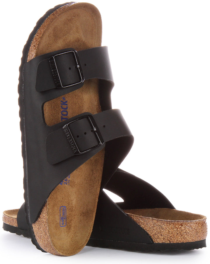 Sandales Birkenstock Arizona | Birko-Flor noir pour homme et femme