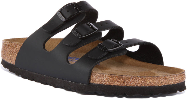 Sandali Birkenstock Florida | Birko-Flor nero da donna