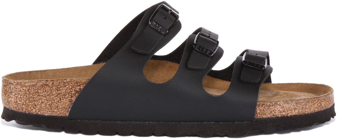 Sandali Birkenstock Florida | Birko-Flor nero da donna