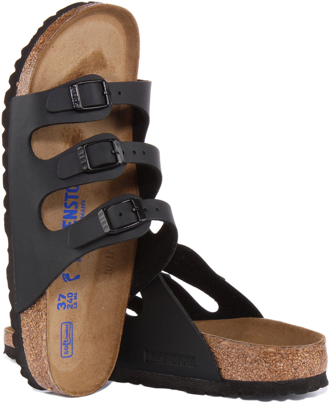 Sandali Birkenstock Florida | Birko-Flor nero da donna