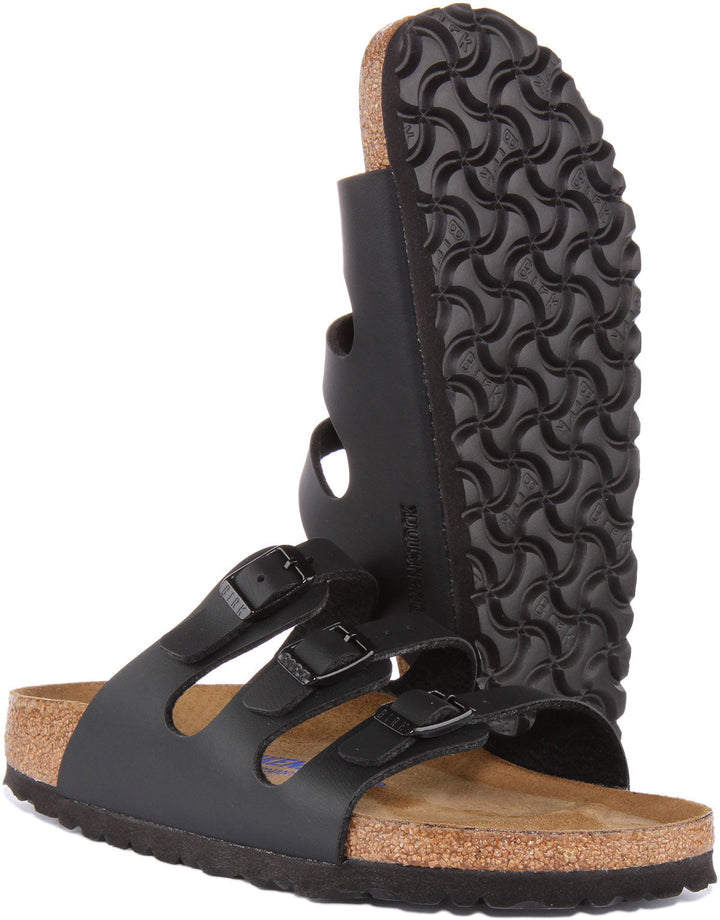Sandali Birkenstock Florida | Birko-Flor nero da donna