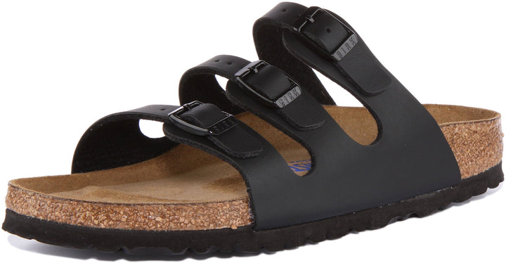 Sandali Birkenstock Florida | Birko-Flor nero da donna