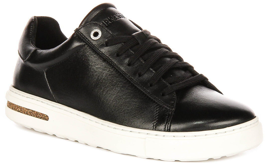 Baskets Birkenstock Bend Low | cuir véritable noir pour hommes et femmes - largeur normale