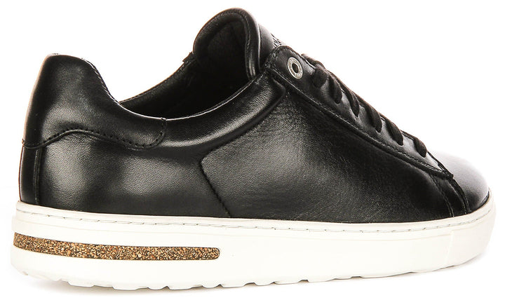 Baskets Birkenstock Bend Low | cuir véritable noir pour hommes et femmes - largeur normale