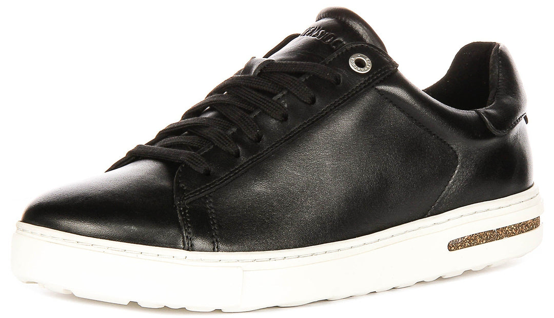 Baskets Birkenstock Bend Low | cuir véritable noir pour hommes et femmes - largeur normale