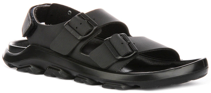 Birkenstock Mogami Terra Trainers | Black genuine leather for Men - Regular Fit