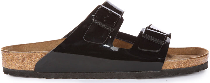 Birkenstock Arizona-sandalen | Lakzwart Birko-Flor voor heren en dames