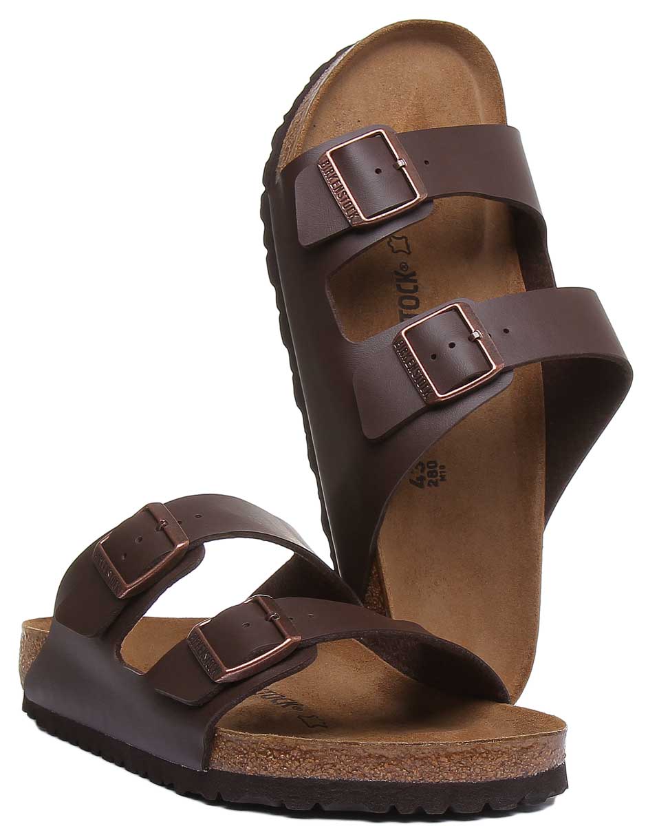 Birkenstock Arizona sandalen | bruin Birko-Flor voor dames