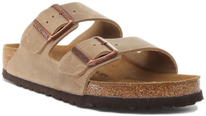 Sandalias Birkenstock Arizona | cuero nobuk marrón para mujer