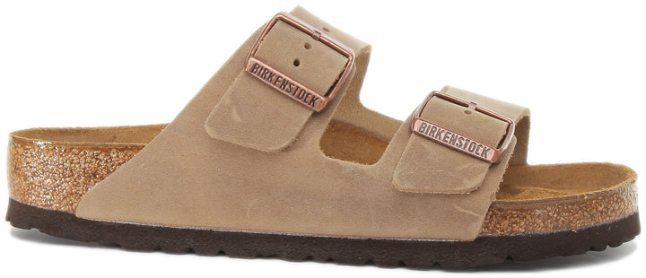 Sandalias Birkenstock Arizona | cuero nobuk marrón para mujer