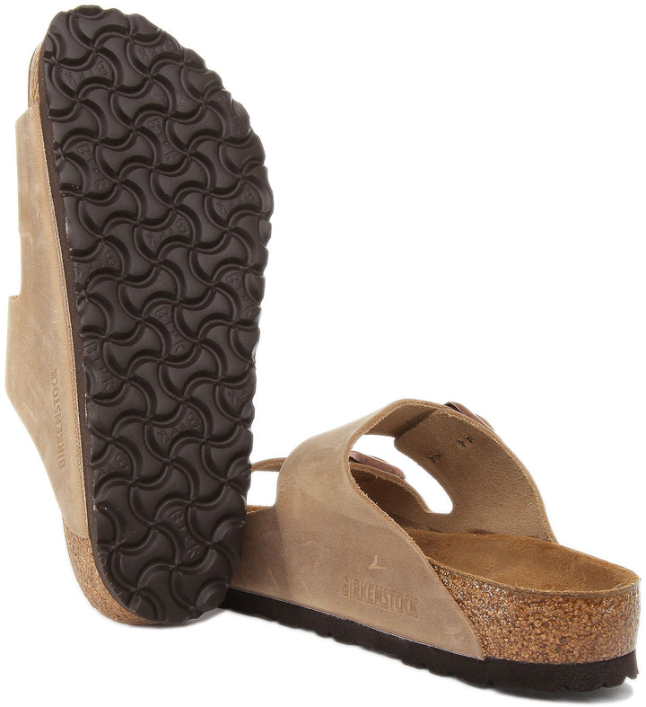 Sandalias Birkenstock Arizona | cuero nobuk marrón para mujer