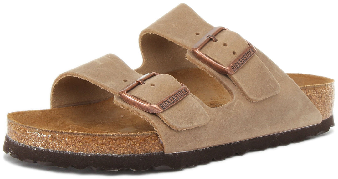Sandalias Birkenstock Arizona | cuero nobuk marrón para mujer