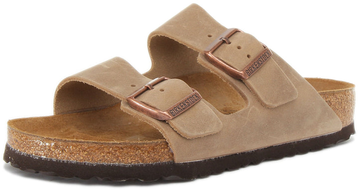 Sandalias Birkenstock Arizona | cuero nobuk marrón para mujer