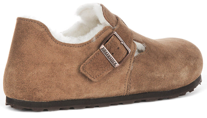 Sabots Birkenstock London | cuir suédé marron pour femmes