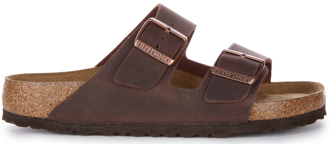 Sandali Birkenstock Arizona | Vera pelle marrone da donna