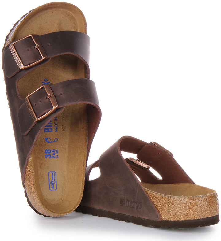 Sandali Birkenstock Arizona | Vera pelle marrone da donna