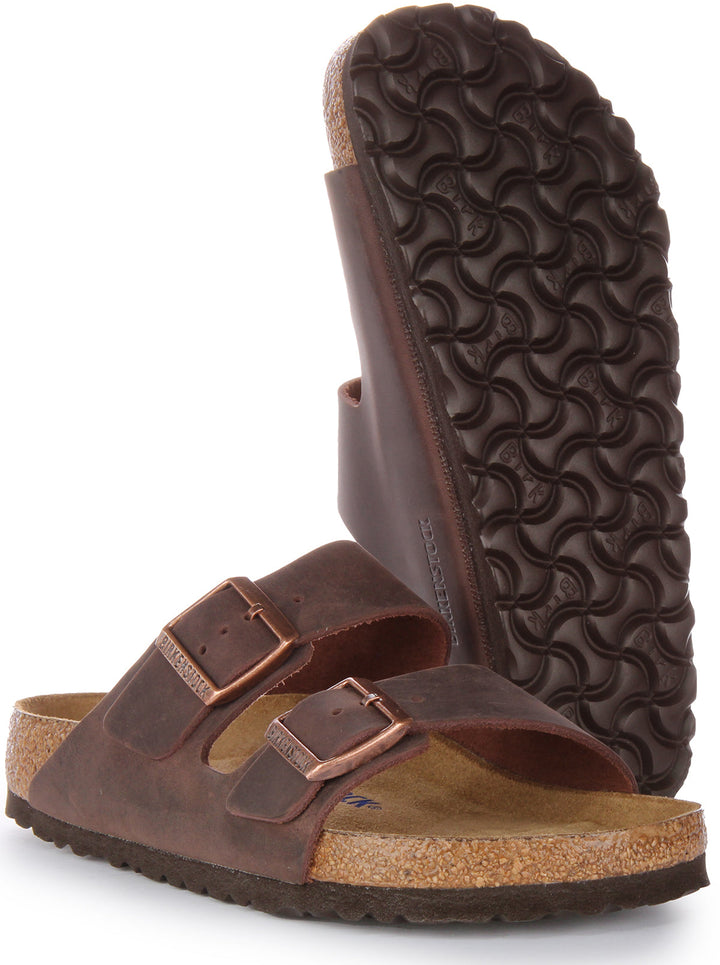 Sandali Birkenstock Arizona | Vera pelle marrone da donna