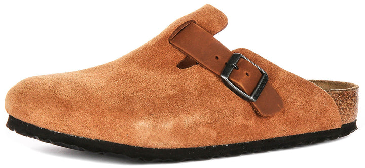 Zuecos Birkenstock Boston | Birko-Flor coñac para hombre y mujer