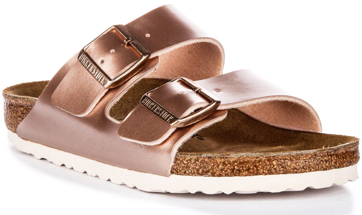 Sandalias Birkenstock Arizona | Birko-Flor color cobre para niños - ajuste regular