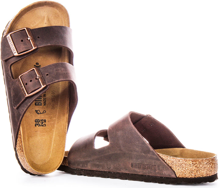 Sandali Birkenstock Arizona | Vera pelle marrone da donna