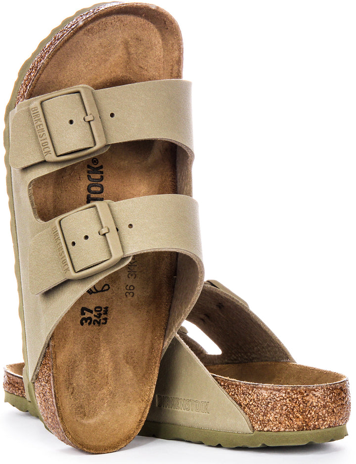 Sandales Birkenstock Arizona | Birko-Flor kaki pour hommes et femmes