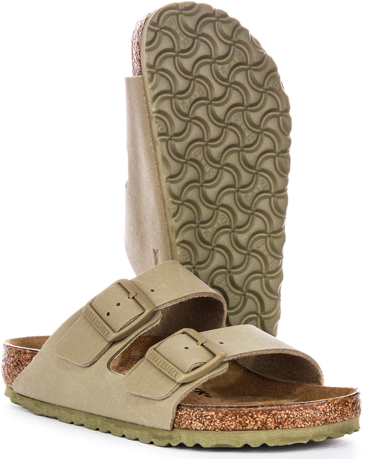 Sandales Birkenstock Arizona | Birko-Flor kaki pour hommes et femmes