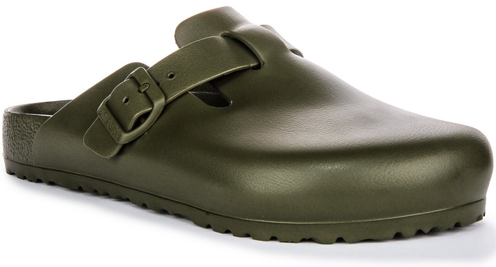 Sabots Birkenstock Boston | EVA kaki pour hommes et femmes