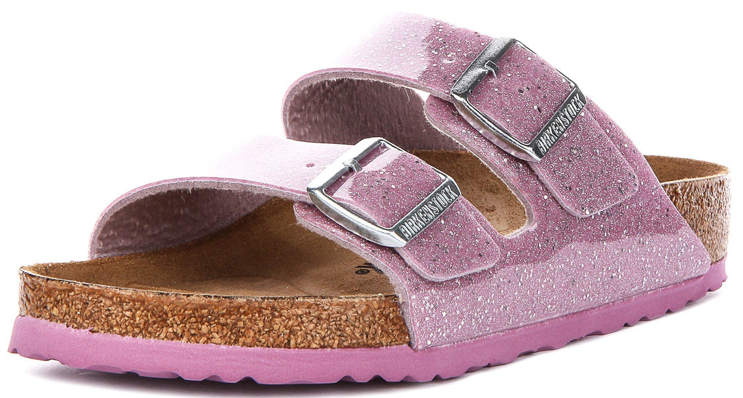 Sandales Birkenstock Arizona | Birko-Flor lavande pour enfant - coupe standard