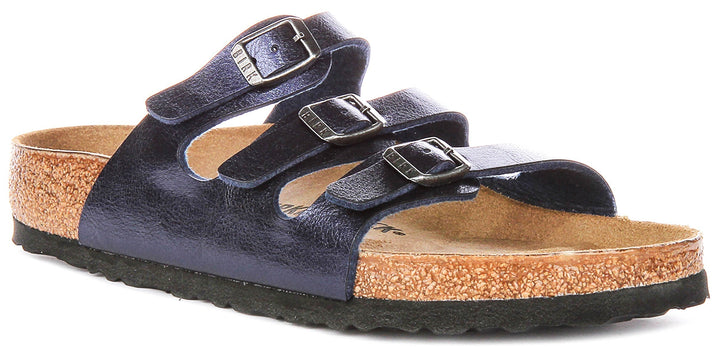 Birkenstock Florida-sandaler | Midnattsblå Birko-Flor för män och kvinnor – normal läst