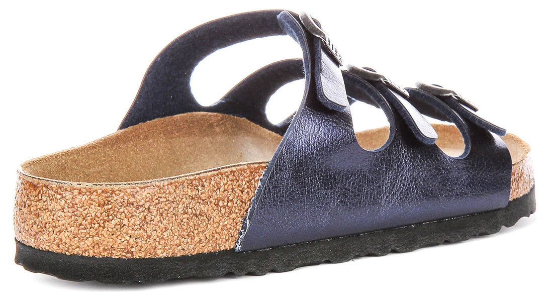 Birkenstock Florida-sandaler | Midnattsblå Birko-Flor för män och kvinnor – normal läst
