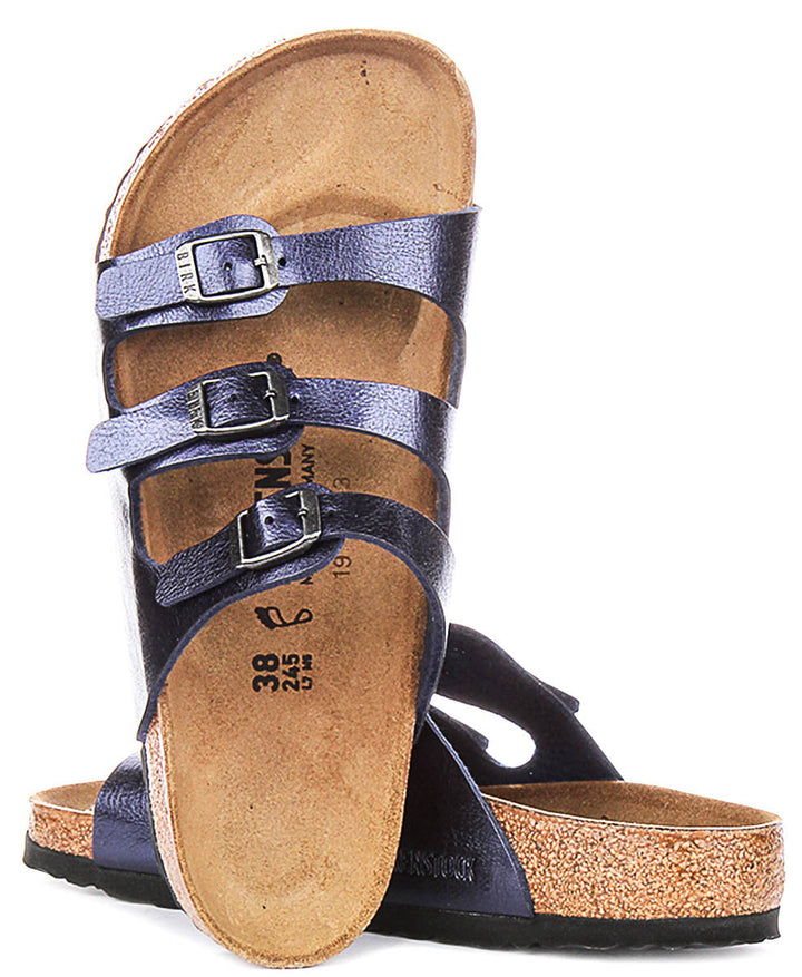 Birkenstock Florida-sandaler | Midnattsblå Birko-Flor för män och kvinnor – normal läst