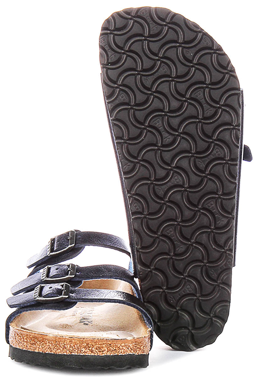 Birkenstock Florida-sandaler | Midnattsblå Birko-Flor för män och kvinnor – normal läst