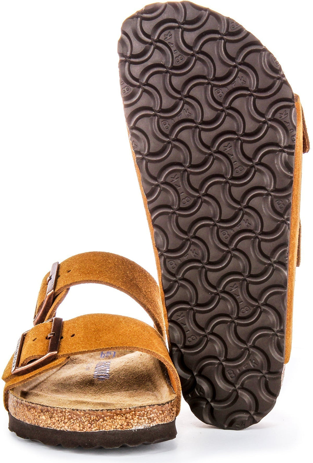 Sandalias Birkenstock Arizona | cuero de ante color visón para mujeres