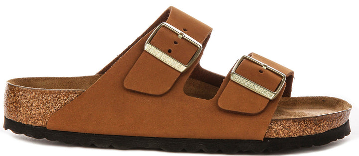 Birkenstock Arizona sandalen | Nertsbruin Birko-Flor voor dames - Normale pasvorm