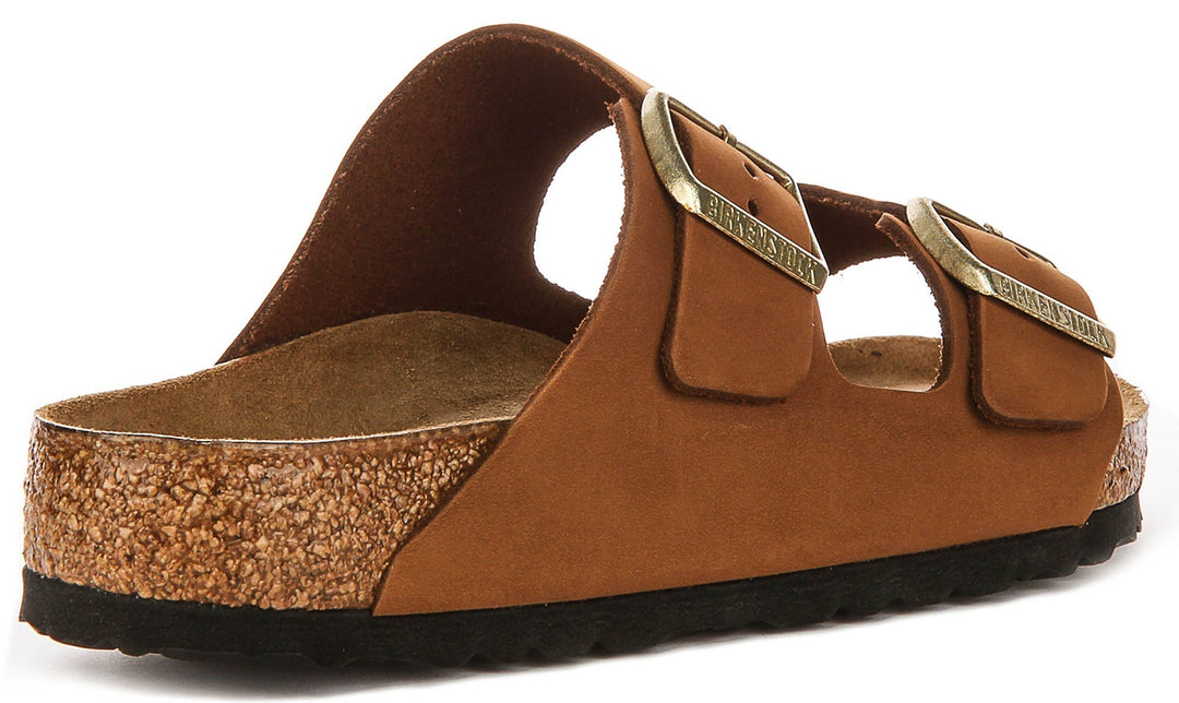 Birkenstock Arizona sandalen | Nertsbruin Birko-Flor voor dames - Normale pasvorm