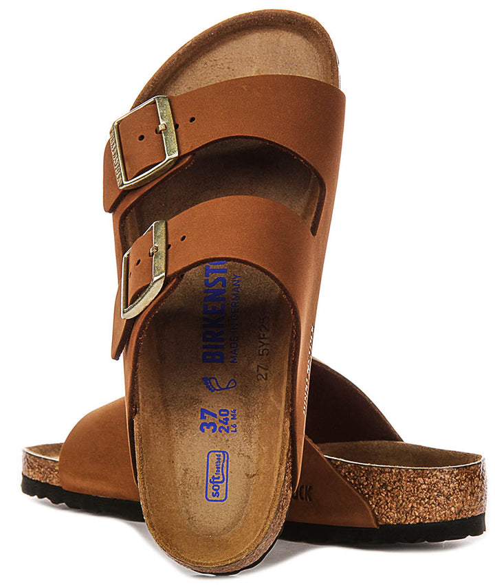 Birkenstock Arizona sandalen | Nertsbruin Birko-Flor voor dames - Normale pasvorm
