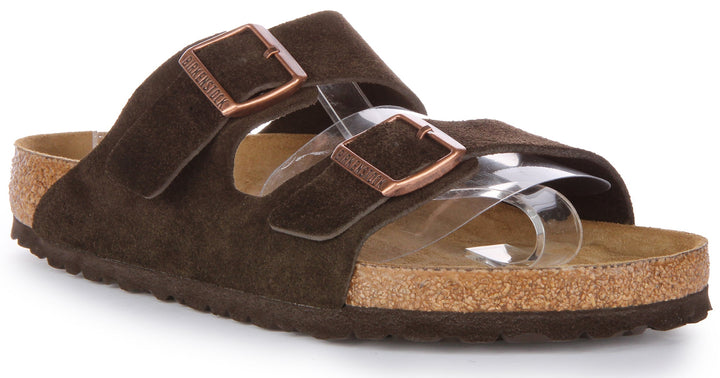Sandali Birkenstock Arizona | Pelle scamosciata color moka da uomo