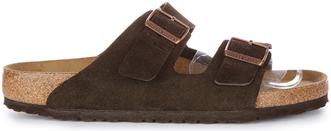 Sandali Birkenstock Arizona | Pelle scamosciata color moka da uomo