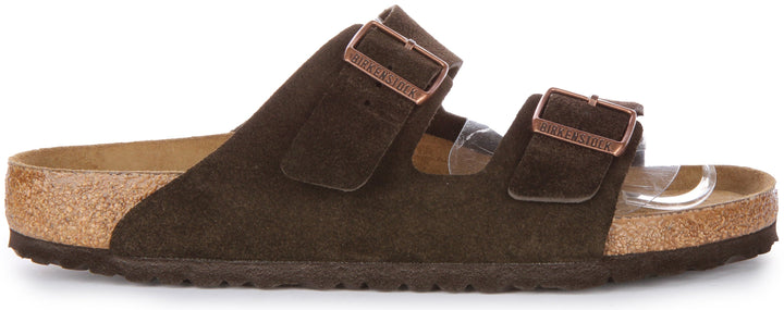 Sandali Birkenstock Arizona | Pelle scamosciata color moka da uomo