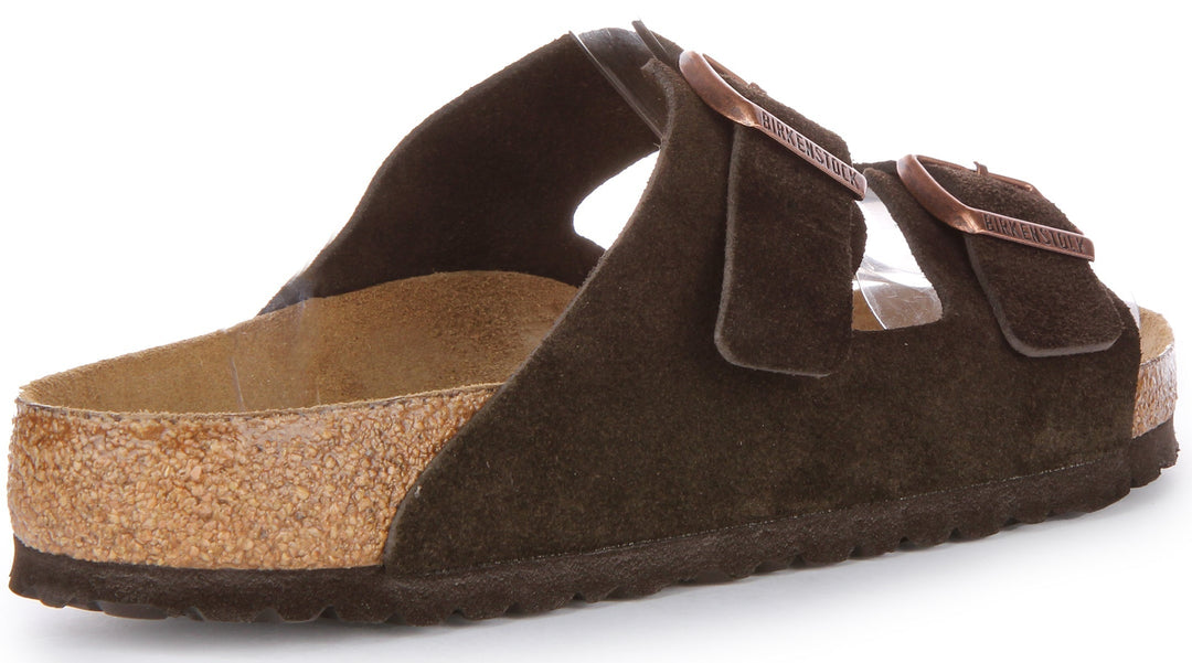 Sandali Birkenstock Arizona | Pelle scamosciata color moka da uomo