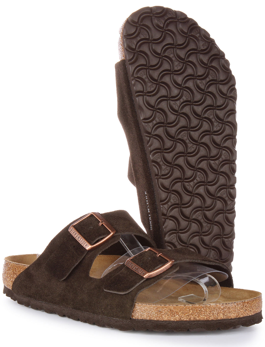 Sandali Birkenstock Arizona | Pelle scamosciata color moka da uomo