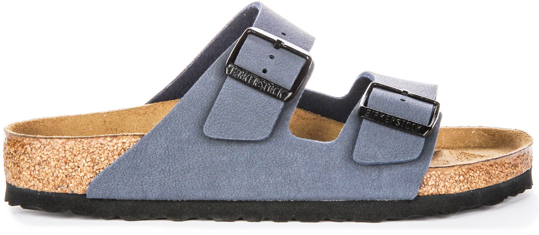 Sandales Birkenstock Arizona | Birko-Flor bleu marine pour enfants - coupe régulière
