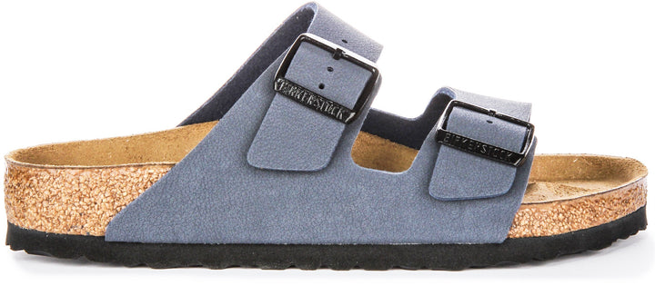 Sandales Birkenstock Arizona | Birko-Flor bleu marine pour enfants - coupe régulière