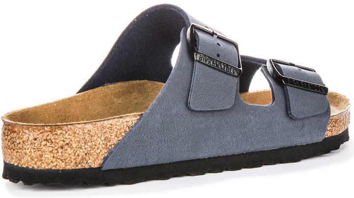 Sandales Birkenstock Arizona | Birko-Flor bleu marine pour enfants - coupe régulière