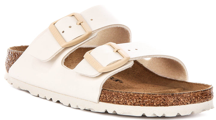 Birkenstock Arizona sandalen | Gebroken wit Birko-Flor voor dames - Smalle pasvorm