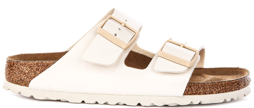Birkenstock Arizona sandalen | Gebroken wit Birko-Flor voor dames - Smalle pasvorm