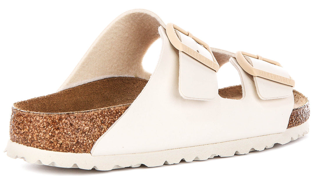 Birkenstock Arizona sandalen | Gebroken wit Birko-Flor voor dames - Smalle pasvorm
