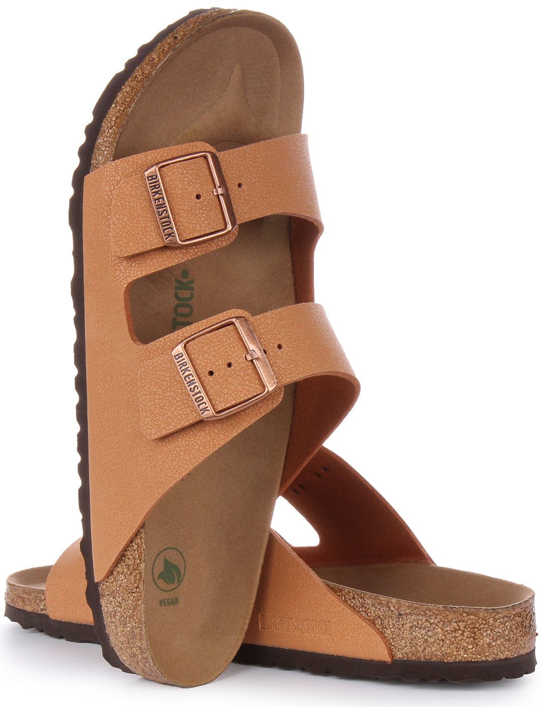 Sandales Birkenstock Arizona | Birko-Flor pêche – adapté aux véganes pour homme et femme